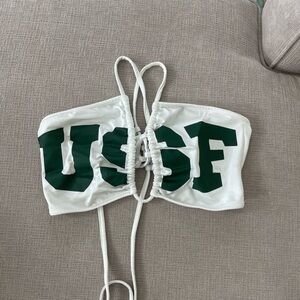 University of South Florida USF Cropped Bandeau Gameday Top